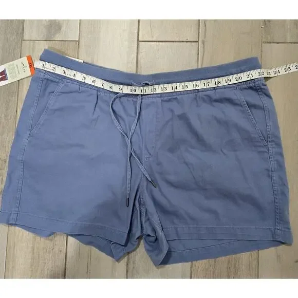 Orvis Womens Shorts Size 2XL Light Blue Comfort Waistband Drawstring with Tag - Picture 3 of 7